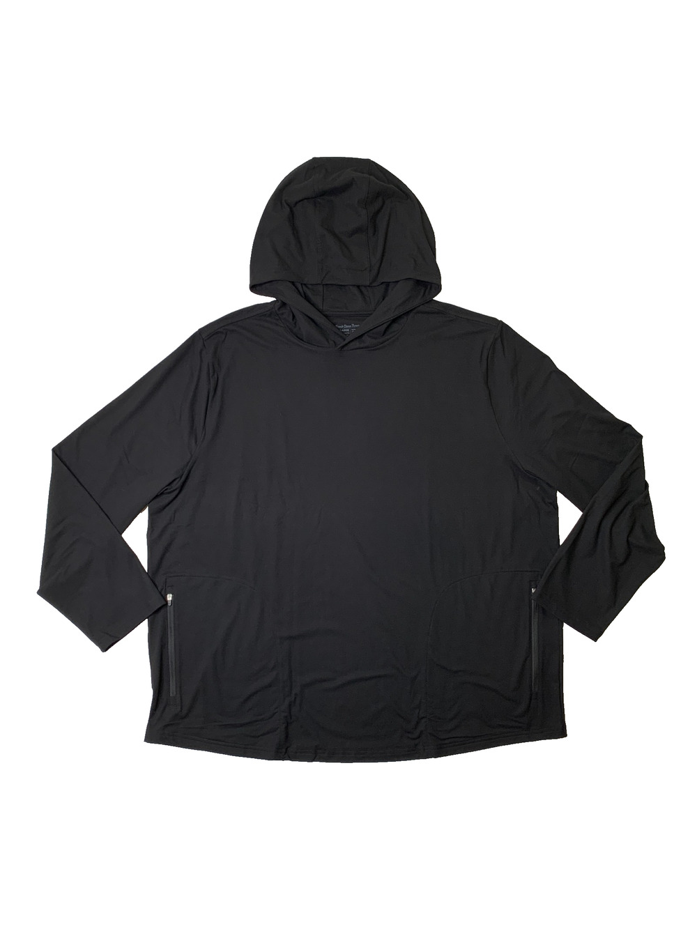 Fresh Clean Threads Hoodie Mens 2XL Black Tech Pullover Performance Lightweight